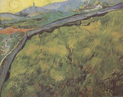 Vincent Van Gogh Field of Spring Wheat at Sunrise (nn04) Spain oil painting art